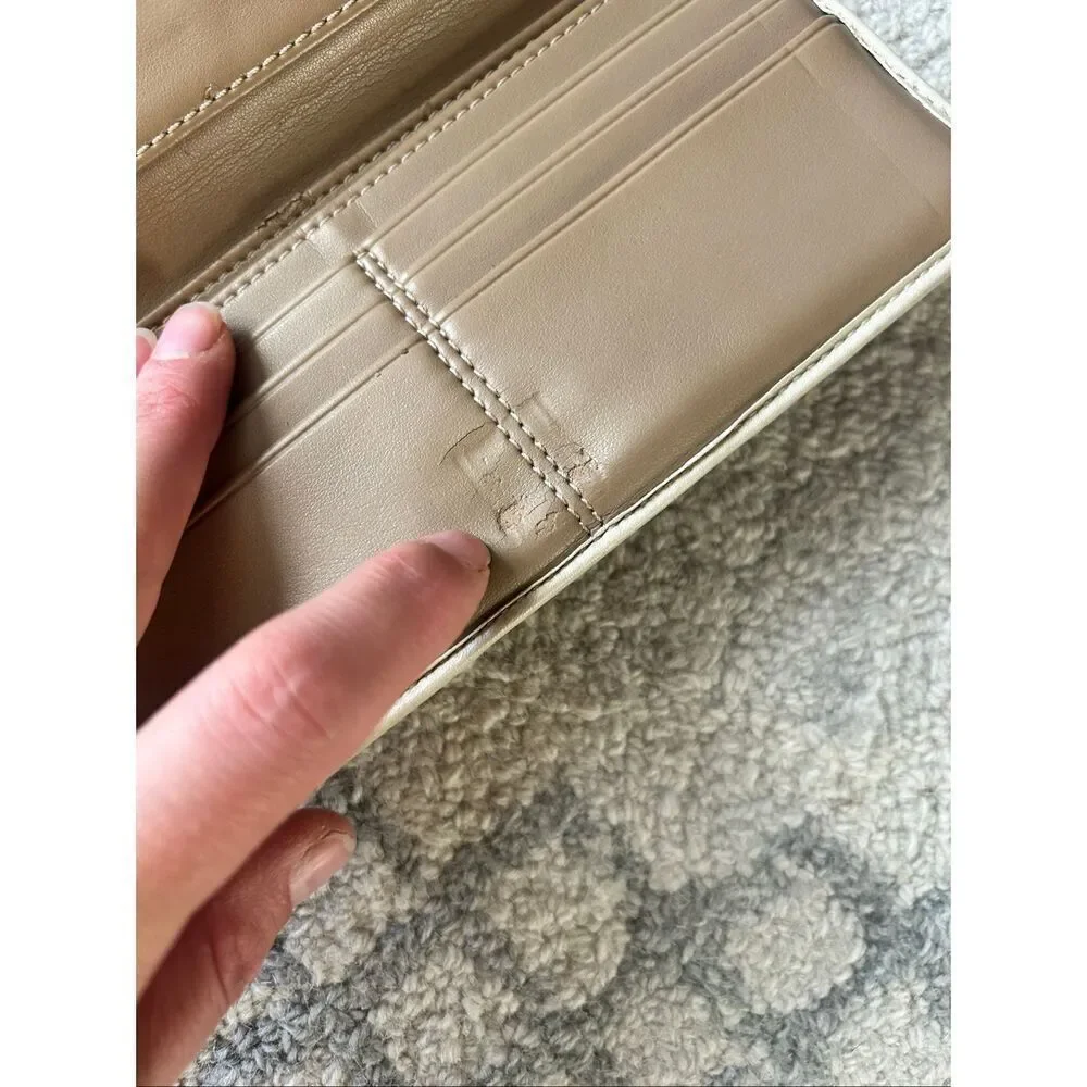 Coach leather tan wallet vintage y2k